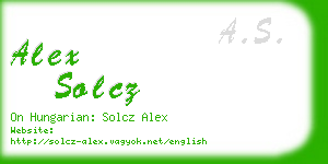 alex solcz business card